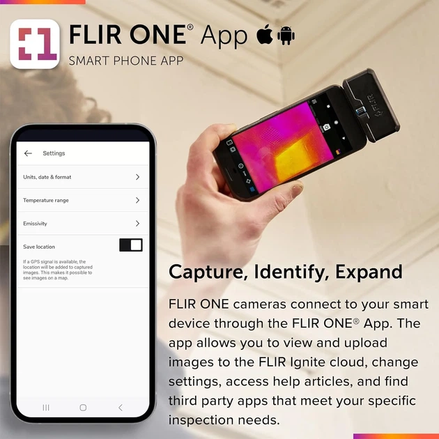 Тепловизионная камера FLIR ONE Lightning Черный b1 - изображение 4