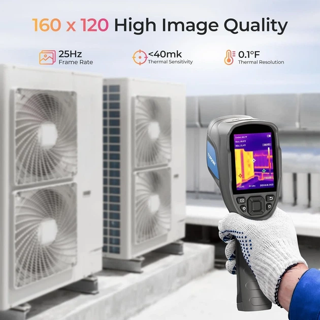 Тепловізійна камера TOPDON TC004 Lite 240 x 180 40mk 25Hz Чорна - зображення 4