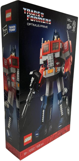 Zestaw klocków LEGO Icons Optimus Prime 1508 elementów (10302) (955555913117899) - Outlet - obraz 4