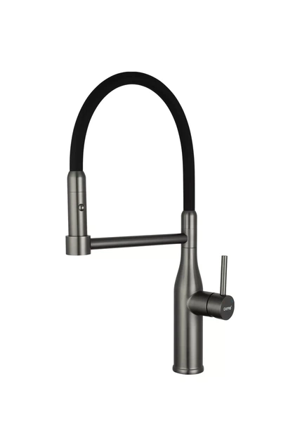 Смеситель для кухни GAPPO G4398-51 с гибким изливом, 2 режима, графит/черный - Фото 1 Смеситель для кухни GAPPO G4398-51 с гибким изливом, 2 режима, графит/черный - изображение 1