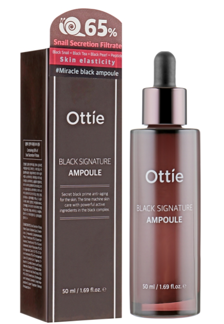 Serum do twarzy Ottie Black Signature Ampoule odmładzające 50 ml (8809913830528) - obraz 2
