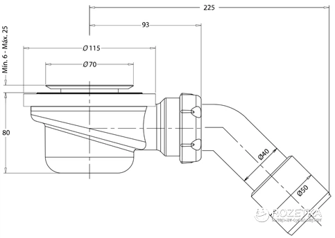 Сифон для душевого поддона RADAWAY PB50T - изображение 2