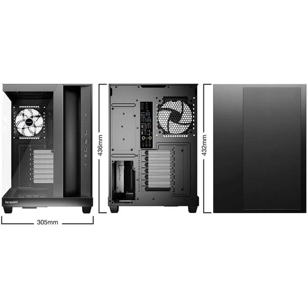 Корпус Be quiet! Light Base 500 LX Tempered Glass без БЖ Black (BGW85) - Фото 4 Корпус Be quiet! Light Base 500 LX Tempered Glass без БЖ Black (BGW85) - изображение 4
