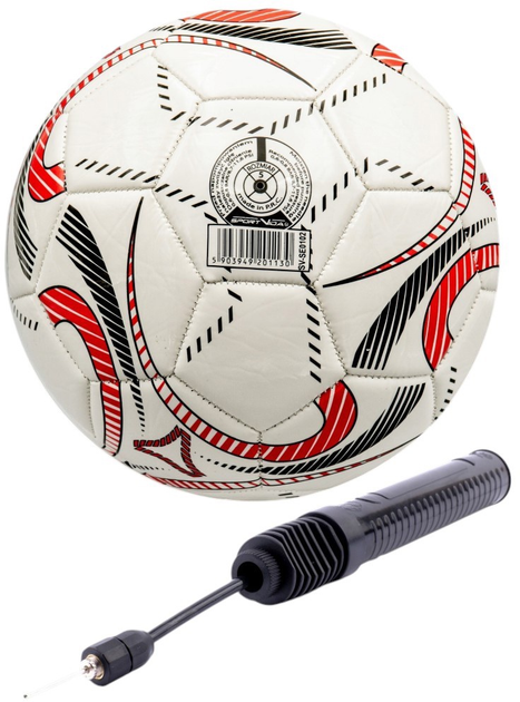Футбольний м'яч SportVida SV-SE0102-SET розмір 5 + насос - зображення 2