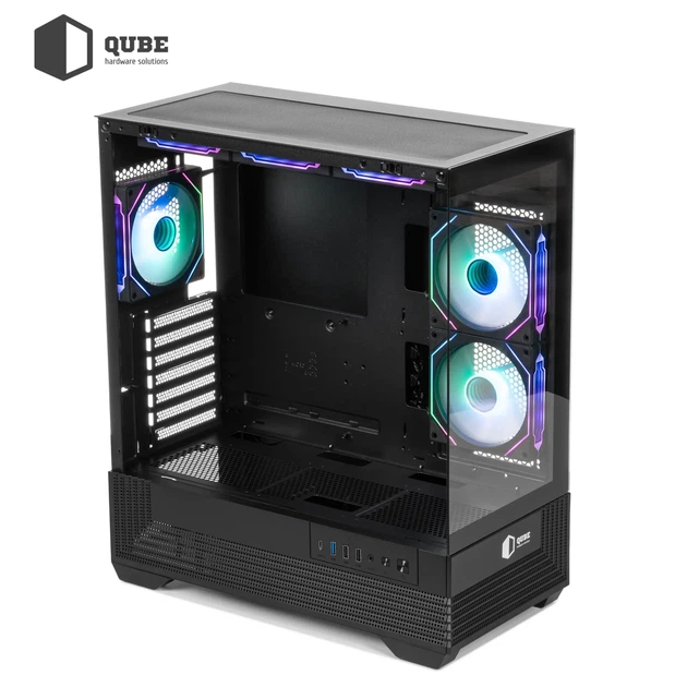 Корпус Qube FORT ARGB Black (FORT_GBNU3) - зображення 9