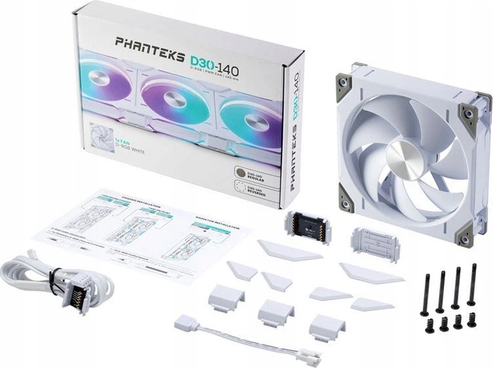 Вентилятор Phanteks D30-140 D-RGB Regular White (PH-F140D30_DRGB_PWM_WT01) - изображение 8