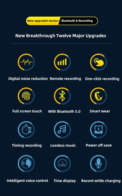 MP3 плеер 32GB Bluetooth + наушники. Мп3 плеер с блютуз для спорта, бега mini BENJIE VFA80 - изображение 6