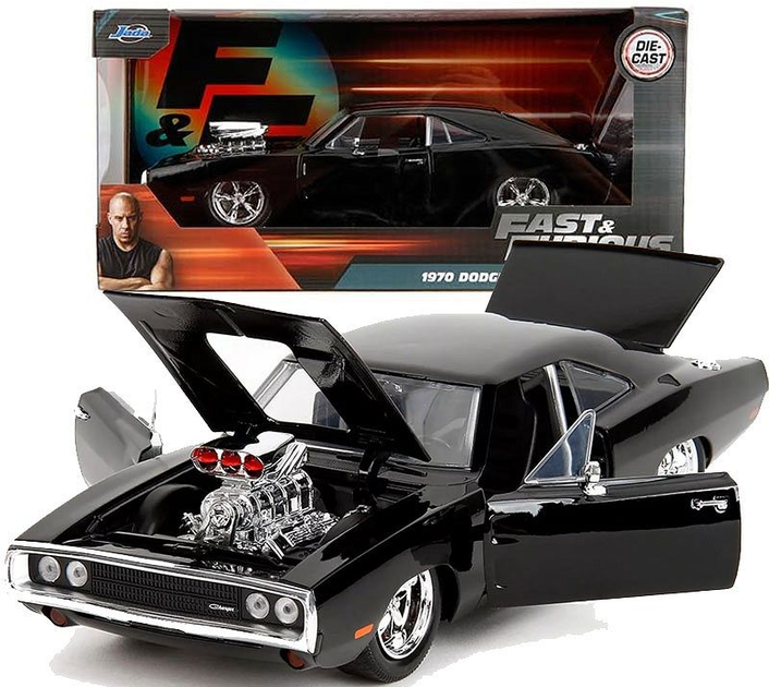 Автомобіль Simba Jada F&F Lamborghini Aventad 1970 Чорний (4006333098192) - зображення 1