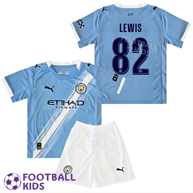 Детская футбольная форма LEWIS 82 Манчестер Сити 2025-2026 Home 145-155 см (set4413-129186-4) - Фото 1 Детская футбольная форма LEWIS 82 Манчестер Сити 2025-2026 Home 145-155 см (set4413-129186-4) - изображение 1