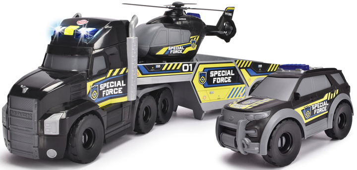 Zestaw pojazdów ratunkowych Simba Ciężarówka, helikopter i samochód policyjny (4006333093401) - obraz 3