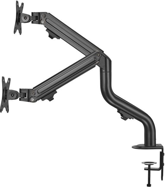 Настільне кріплення Gembird Double Monitor 17-32" Black (MA-DA2P-02) - зображення 4
