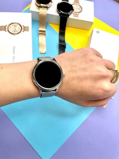 Смарт-часы Smart Watch MK20 gold (пульс, давление, кислород), мк20 серебро - изображение 4