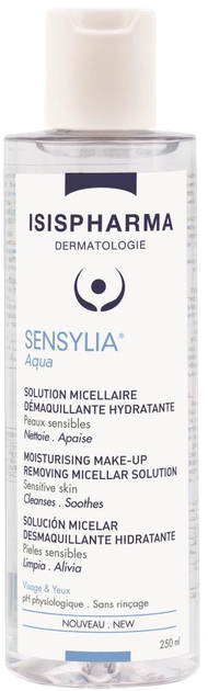 Płyn micelarny do demakijazu Isispharma Sensylia Aqua do skóry wrażliwej 250 ml (3760269770133) - obraz 1