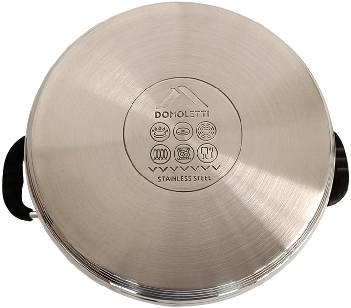 Набір каструль Domoletti з нержавіючої сталі 3 шт (4772013229513)  - зображення 2