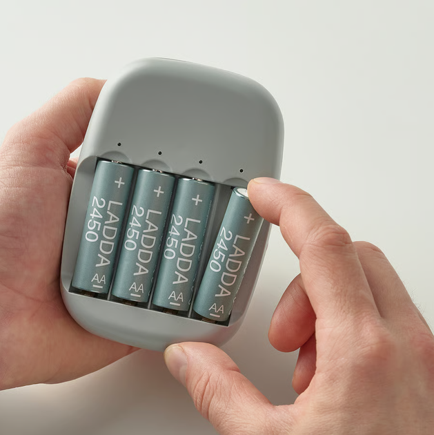 Аккумуляторные батарейки IKEA LADDA 4 шт AA (HR6) 2450 mAh 1.2V Ni-MH многоразовые аккумуляторы набор ИКЕА ЛАДДА 505.046.92 - Фото 3 Аккумуляторные батарейки IKEA LADDA 4 шт AA (HR6) 2450 mAh 1.2V Ni-MH многоразовые аккумуляторы набор ИКЕА ЛАДДА 505.046.92 - изображение 3