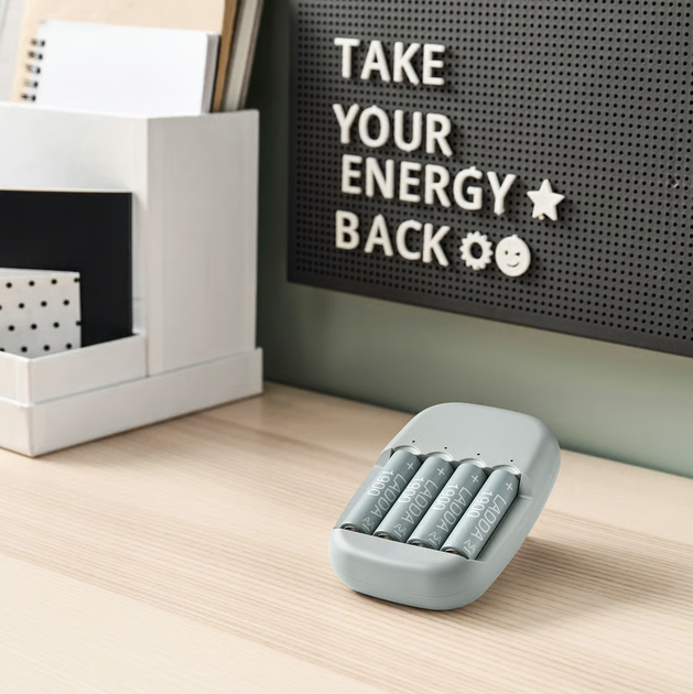 Аккумуляторные батарейки IKEA LADDA 4 шт AAA (HR03) 750 mAh 1.2V Ni-MH многоразовые аккумуляторы набор ИКЕА ЛАДДА 905.098.19 - Фото 5 Аккумуляторные батарейки IKEA LADDA 4 шт AAA (HR03) 750 mAh 1.2V Ni-MH многоразовые аккумуляторы набор ИКЕА ЛАДДА 905.098.19 - изображение 5