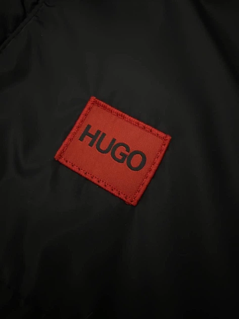 Вітрівка чоловіча демісезонна Hugo чорна, весна-літо-осінь, розмір S - Фото 4 Вітрівка чоловіча демісезонна Hugo чорна, весна-літо-осінь, розмір S - зображення 4