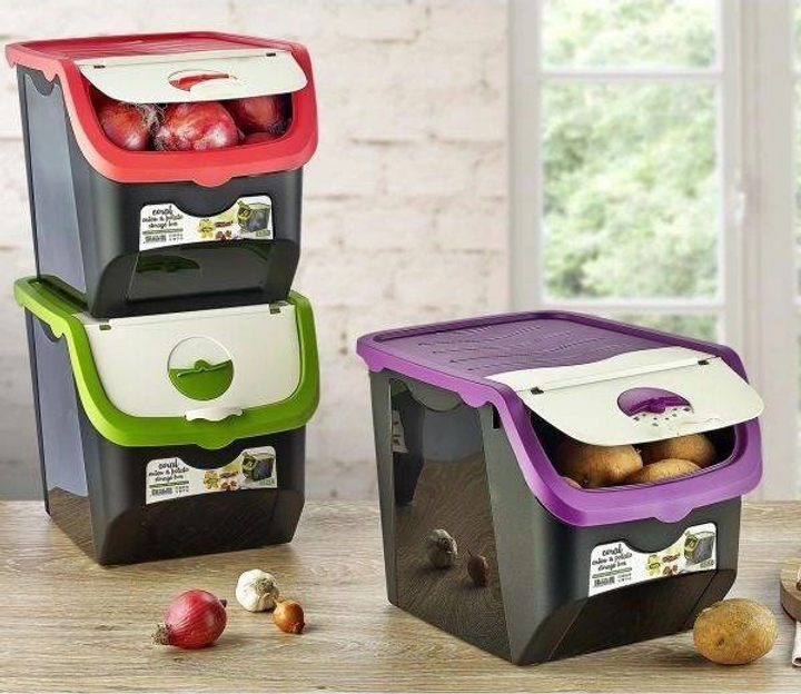 Pojemnik na warzywa i owoce Orion z pokrywą Różowy 12 l (5907610283258) - obraz 2