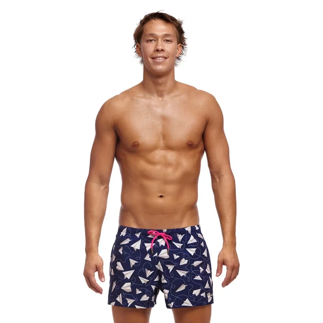Шорти плавальні FUNKY TRUNKS Men's Badeshorts Shorty Shorts - Paper Plain (Розмір: USA 32) - Фото 2 Шорти плавальні FUNKY TRUNKS Men's Badeshorts Shorty Shorts - Paper Plain (Розмір: USA 32) - зображення 2