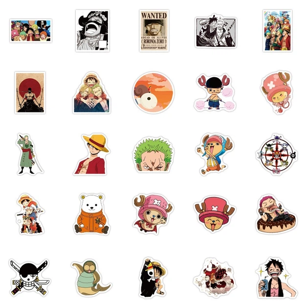 Стикеры Ван Пис One Piece Луффи стикерпак наклейки набор наклейок 52 шт - изображение 3