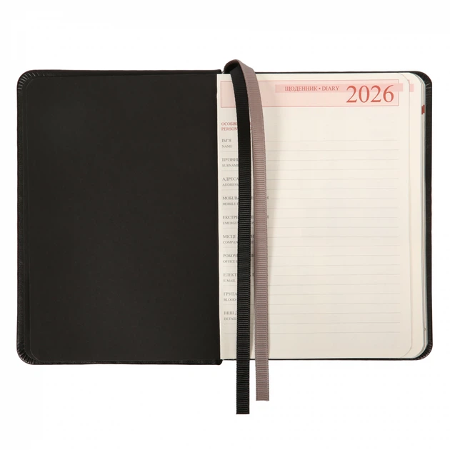 Щоденник А6 Leo Planner датований 2026 "Bruno", твердий, 352 сторінки - изображение 3