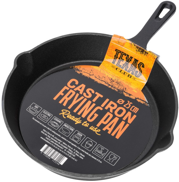 Сковорода Texas Club чавунна 25 см (4779039713149) - зображення 3