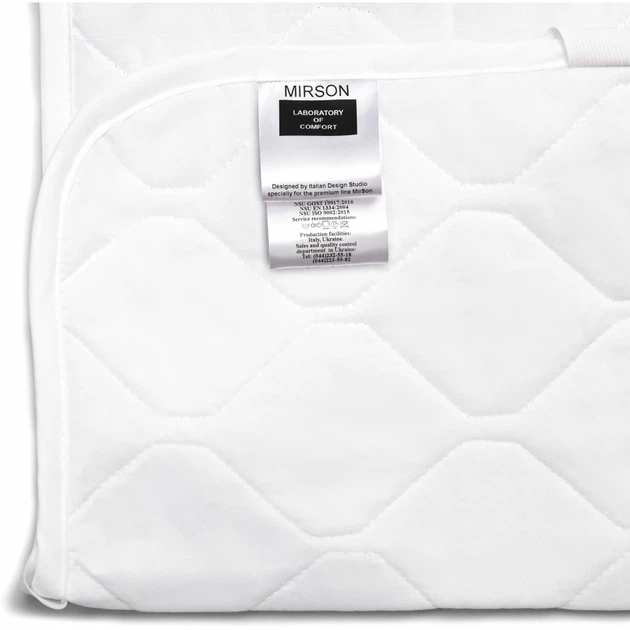 Наматрасник MirSon Стандарт Natural Line Wollen 960 90х190 см (2200000835642) - изображение 5