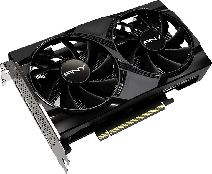 Karta graficzna PNY PCI-Ex GeForce RTX 5050 Dual Fan 8GB GDDR6 (128bit) (2572/20000) (HDMI, 3 x DisplayPort) (VCG50508DFXPB1) - obraz 2