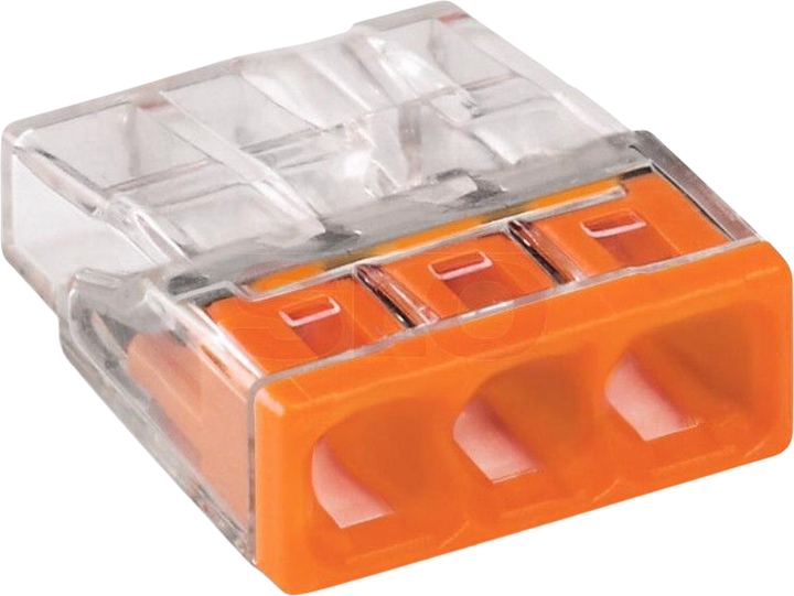Szybkozłączka Wago 3 x 0.5-2.5 mm² 100 szt. (2273-203) - obraz 1
