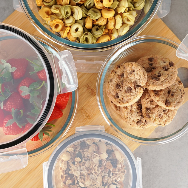 Zestaw pojemników na żywność Vilde szklane z pokrywkami i uszczelkami 4 szt (5904316497118) - obraz 9