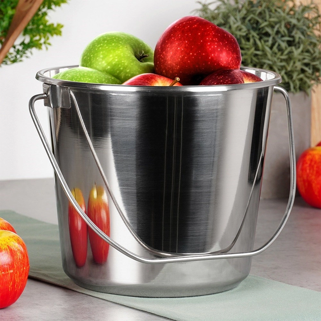 Відро харчове Orion сталеве Сріблясте 5 л (8592381130299) - зображення 6