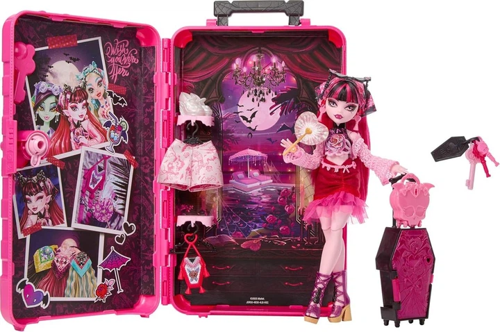 Кукла Монстер Хай Дракулаура Шкаф Monster High Draculaura Doll Дракулора Gore-geous Oasis JDR50 Mattel - изображение 2