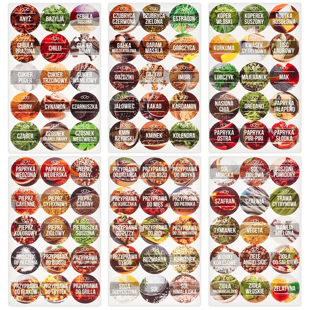 Zestaw pojemników do przechowywania Vilde z naklejkami 24 szt (5904316491789) - obraz 4