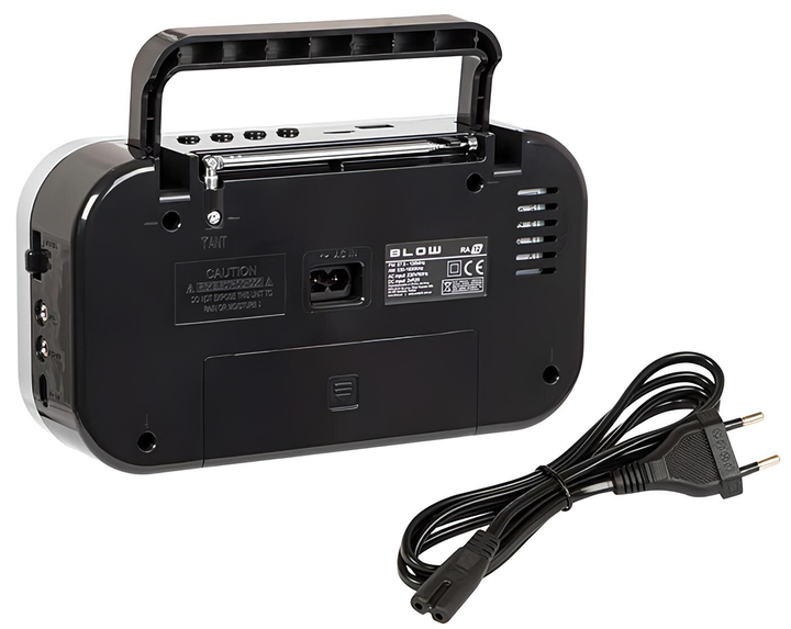 Radio przenośne analogowe Blow AM/FM RA12 Black/Silver (5900804145677) - obraz 4