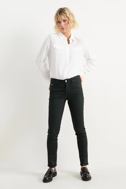 Джинсы slim fit C&A 2209708c43 40 темно-зеленые (100011351) - Фото 3 Джинсы slim fit C&A 2209708c43 40 темно-зеленые (100011351) - изображение 3