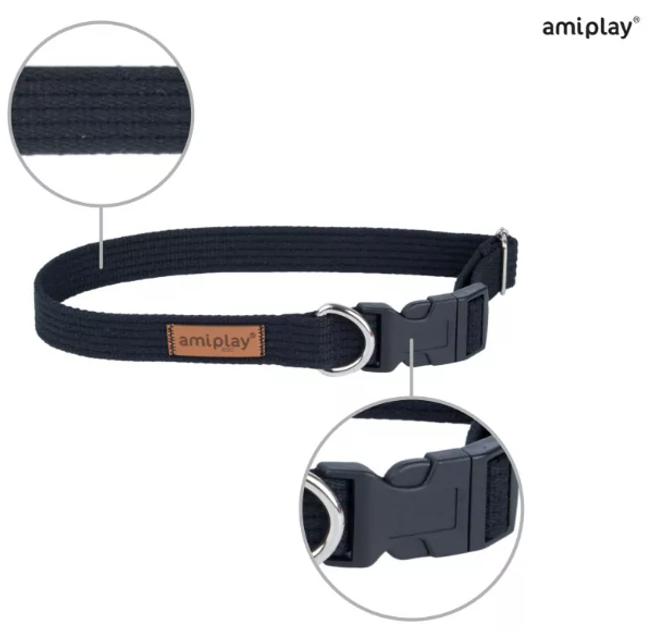 Нашийник для собак Comfy by AquaEl AMIPLAY регульований L Чорний (5907563222243) - зображення 2