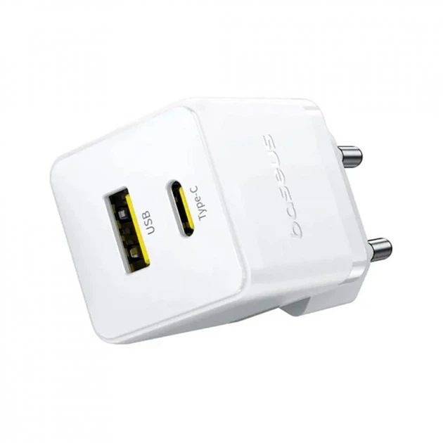 Зарядное устройство Baseus Palm Fast Charger C+U 20W moon white (P10111608213-00) (322019) - Фото 2 Зарядное устройство Baseus Palm Fast Charger C+U 20W moon white (P10111608213-00) (322019) - изображение 2