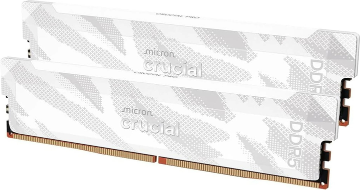 Pamięć RAM Crucial DDR5-6400 32768MB PC5-51200 (Kit of 2x16384) Pro Overclocking White (CP2K16G64C32U5W) - obraz 1