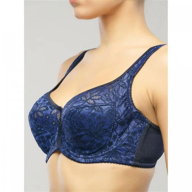 Бюстгальтер Lanny mode тонкий кружевной 90 G синий 558 - Фото 1 Бюстгальтер Lanny mode тонкий кружевной 90 G синий 558 - изображение 1