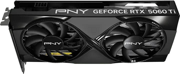 Karta graficzna PNY PCI-Ex GeForce RTX 5060 Ti VERTO OC Dual Fan 16GB GDDR7 (128bit) (2692/28000) (HDMI, 3 x DisplayPort) (VCG5060T16DFXPB1-O) - obraz 5