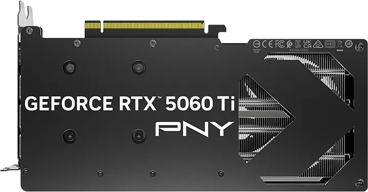 Karta graficzna PNY PCI-Ex GeForce RTX 5060 Ti VERTO OC Dual Fan 16GB GDDR7 (128bit) (2692/28000) (HDMI, 3 x DisplayPort) (VCG5060T16DFXPB1-O) - obraz 6