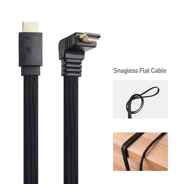 Кабель Cable Matters HDMI 2.1 48Gbps 8K@60Hz, 4K@120Hz, 1.8м, black (300038-BLK-6) - Фото 4 Кабель Cable Matters HDMI 2.1 48Gbps 8K@60Hz, 4K@120Hz, 1.8м, black (300038-BLK-6) - изображение 4