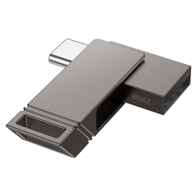 Флеш-накопитель HOCO UD14 Grey 256GB USB-A USB-C (17542) - изображение 4