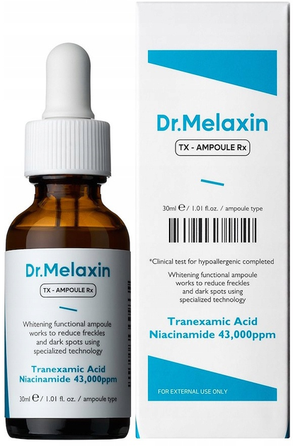 Serum do twarzy Dr.Melaxin TX Ampoule RX z kwasem traneksamowym 30 ml (8809886480867) - obraz 2