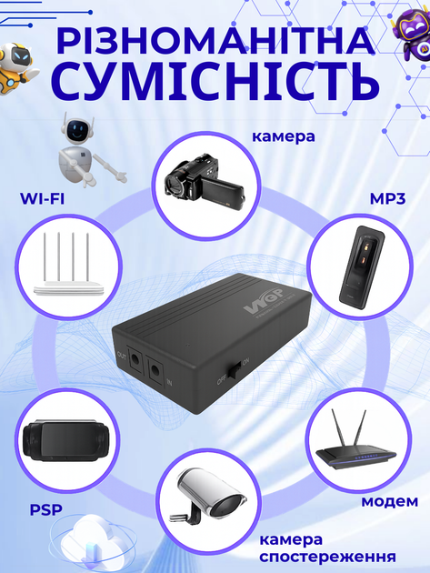 ИБП для маршрутизатора WGP 1202A 7800 mAh (20067-2k) - изображение 9