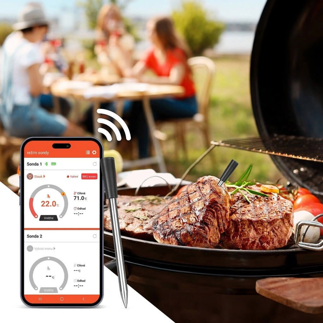 Termometr do mięsa Tesla Cook BBQ 200 z sondą Bluetooth 5.2 i aplikacją mobilną (8595689805739) - obraz 15