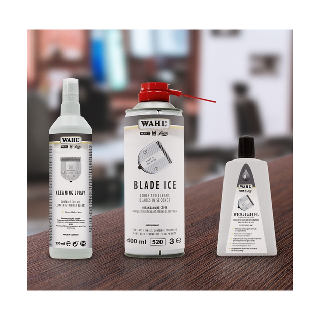 Набор для ухода за лезвиями машинок для стрижки, триммеров Wahl Blade Care Set смазка, охлаждение, очистка - изображение 3