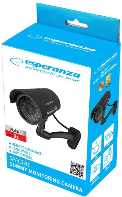 Atrapa kamery monitorującej Esperanza Spectre Czarna (5901299960820) - obraz 5
