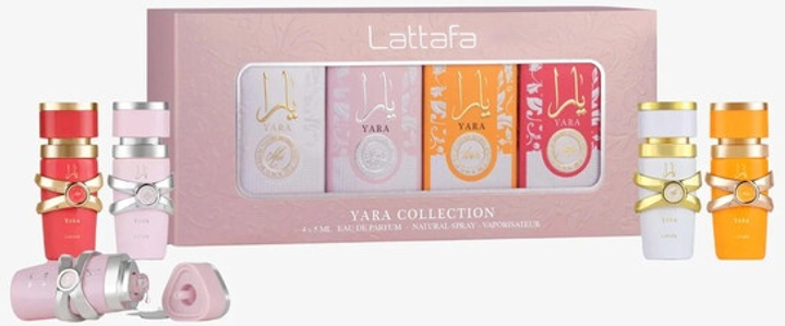 Набір мініатюр для жінок Парфумована вода Lattafa Yara 4 х 5 мл (6290362344407) - зображення 1
