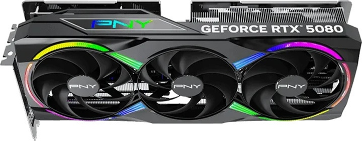 Karta graficzna PNY PCI-Ex GeForce RTX 5080 ARGB Epic-X RGB OC Triple Fan 16GB GDDR7 (256bit) (2775/30000) (HDMI, 3 x DisplayPort) (VCG508016TFXXPB1-O) - obraz 6